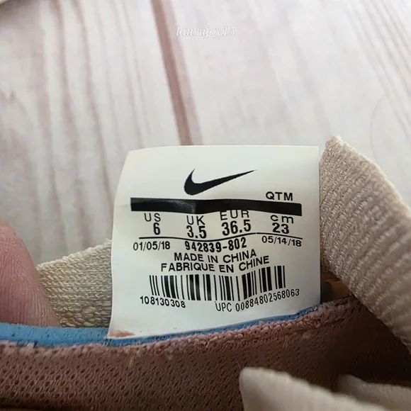 ๐SOLD๐ Nike Free RN Flyknit Sneakers Pink Lightweight Running 2018 Womens 6 - Picture 9 of 12